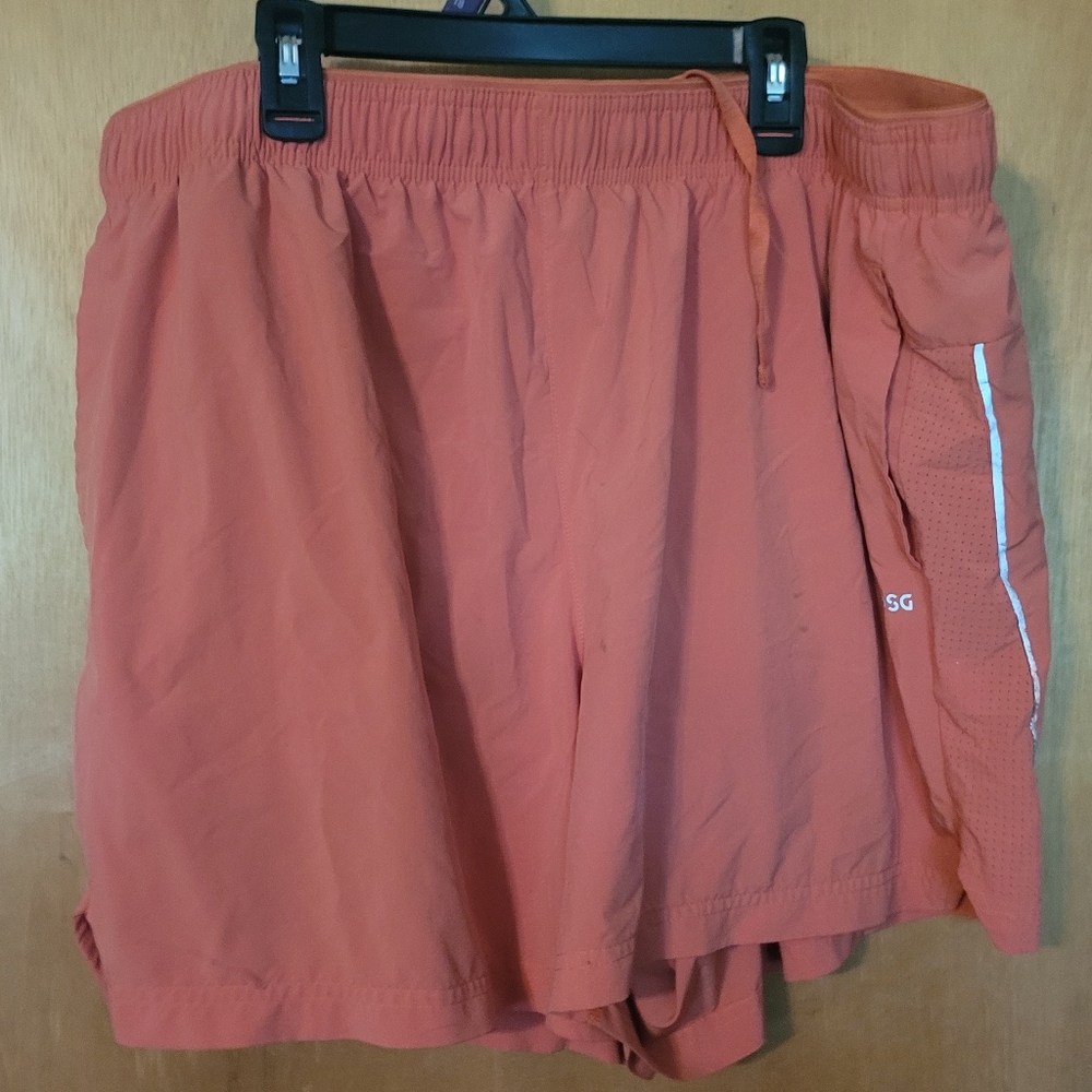 DSG Mens 2XL Orange Athletic Shorts